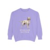 English Setter Sweatshirt, Violet, front view