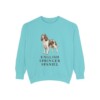 English Springer Spaniel Sweatshirt, Chalky Mint, front view