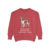English Springer Spaniel Dad Sweatshirt, Crimson, front view
