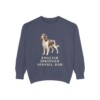 English Springer Spaniel Dad Sweatshirt, Denim, front view