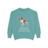 English Springer Spaniel Dad Sweatshirt, Seafoam, front view