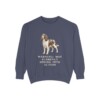 English Springer Spaniel Humor Sweatshirt, Denim, front view