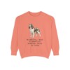 English Springer Spaniel Humor Sweatshirt, Terracotta, front view