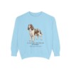 English Springer Spaniel Latin Sweatshirt, Chambray, front view
