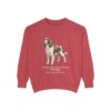 English Springer Spaniel Latin Sweatshirt, Crimson, front view