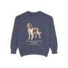English Springer Spaniel Latin Sweatshirt, Denim, front view