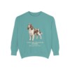 English Springer Spaniel Latin Sweatshirt, Seafoam, front view