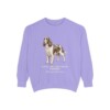 English Springer Spaniel Latin Sweatshirt, Violet, front view