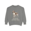 English Springer Spaniel Mom Sweatshirt, Grey, front view