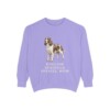English Springer Spaniel Mom Sweatshirt, Violet, front view