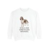 English Springer Spaniel Sweatshirt, White, front view