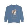 english-toy-spaniel-sweatshirt-blue-jean English Toy Spaniel Sweatshirt, Blue Jean, front view