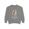 English Toy Spaniel Dad Sweatshirt, Grey, front view