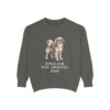 English Toy Spaniel Dad Sweatshirt, Pepper, front view