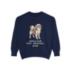 English Toy Spaniel Dad Sweatshirt, True Navy, front view