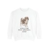 English Toy Spaniel Dad Sweatshirt, White, front view