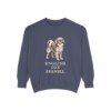 english-toy-spaniel-sweatshirt-denim English Toy Spaniel Sweatshirt, Denim, front view