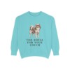 english-toy-spaniel-sweatshirt-humor-chalky-mint English Toy Spaniel Humor Sweatshirt, Chalky Mint, front view