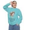 english-toy-spaniel-sweatshirt-humor-chalky-mint-person-2-context English Toy Spaniel Humor Sweatshirt, Chalky Mint, person 2 context