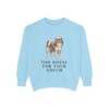 english-toy-spaniel-sweatshirt-humor-chambray English Toy Spaniel Humor Sweatshirt, Chambray, front view