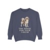 english-toy-spaniel-sweatshirt-humor-denim English Toy Spaniel Humor Sweatshirt, Denim, front view