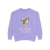 english-toy-spaniel-sweatshirt-humor-violet English Toy Spaniel Humor Sweatshirt, Violet, front view