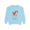 English Toy Spaniel Latin Sweatshirt, Chambray, front view