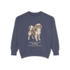 English Toy Spaniel Latin Sweatshirt, Denim, front view