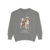 English Toy Spaniel Latin Sweatshirt, Grey, front view