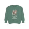 english-toy-spaniel-sweatshirt-light-green English Toy Spaniel Sweatshirt, Light Green, front view