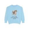 English Toy Spaniel Mom Sweatshirt, Chambray, front view