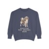 English Toy Spaniel Mom Sweatshirt, Denim, front view