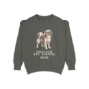 English Toy Spaniel Mom Sweatshirt, Pepper, front view