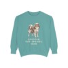 English Toy Spaniel Mom Sweatshirt, Seafoam, front view