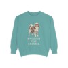 english-toy-spaniel-sweatshirt-seafoam English Toy Spaniel Sweatshirt, Seafoam, front view