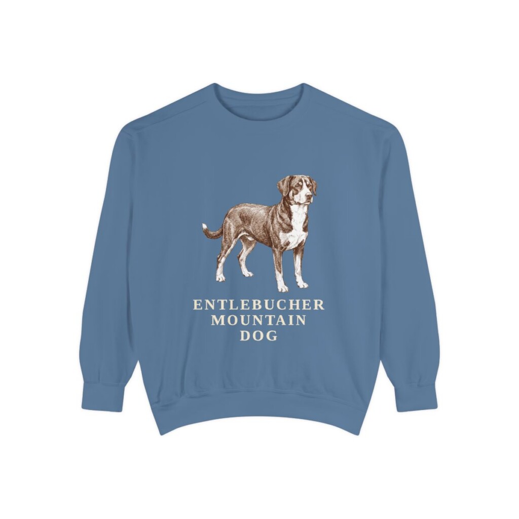 Entlebucher Mountain Dog Sweatshirt, Blue Jean, front view