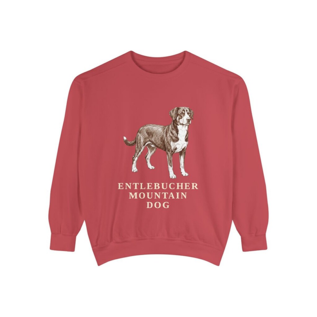 Entlebucher Mountain Dog Sweatshirt, Crimson, front view