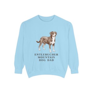 Entlebucher Mountain Dog Dad Sweatshirt, Chambray, front view