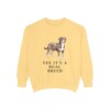 Entlebucher Mountain Dog Humor Sweatshirt, Butter, front view