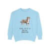 Entlebucher Mountain Dog Humor Sweatshirt, Chambray, front view