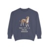 Entlebucher Mountain Dog Humor Sweatshirt, Denim, front view