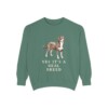 Entlebucher Mountain Dog Humor Sweatshirt, Light Green, front view