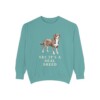 Entlebucher Mountain Dog Humor Sweatshirt, Seafoam, front view