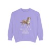 Entlebucher Mountain Dog Humor Sweatshirt, Violet, front view