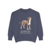 Entlebucher Mountain Dog Latin Sweatshirt, Denim, front view