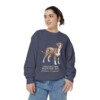 Entlebucher Mountain Dog Latin Sweatshirt, Denim, person 2 front