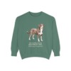 Entlebucher Mountain Dog Latin Sweatshirt, Light Green, front view