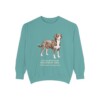 Entlebucher Mountain Dog Latin Sweatshirt, Seafoam, front view