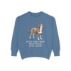 Entlebucher Mountain Dog Mom Sweatshirt, Blue Jean, front view
