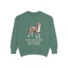 Entlebucher Mountain Dog Mom Sweatshirt, Light Green, front view